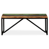 Klupa od masivnog obnovljenog drva 110 x 35 x 45 cm Klupa od masivnog obnovljenog drva 110 x 35 x 45 cm