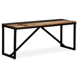Klupa od masivnog obnovljenog drva 110 x 35 x 45 cm Klupa od masivnog obnovljenog drva 110 x 35 x 45 cm