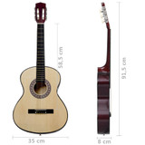 8-dijelni set klasične gitare za djecu i početnike 3/4 36 " 8-dijelni set klasične gitare za djecu i početnike 3/4 36 "