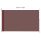 Uvlačiva bočna tenda za terasu 180 x 300 cm smeđa