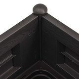 Povišena vrtna gredica PP antracit 100 x 43 x 35 cm