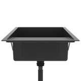 Ručno rađeni kuhinjski sudoper crni od nehrđajućeg čelika