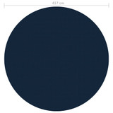 Plutajući PE solarni pokrov za bazen 417 cm crno-plavi