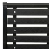 Vrtne stolice 2 kom od čelika i WPC-a crne