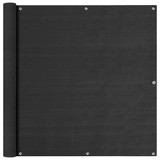 Balkonski zastor antracit 120 x 600 cm HDPE