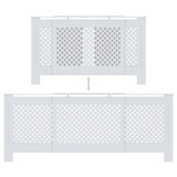 Pokrov za radijator MDF bijeli 205 cm
