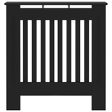 vidaXL Pokrov za radijator MDF crni 78 cm