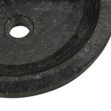 Umivaonik 40 x 12 cm mramorni crni