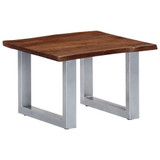 Stolić za kavu sa živim rubovima 60x60x40 cm masivno bagremovo drvo Stolić za kavu sa živim rubovima 60x60x40 cm masivno bagremovo drvo