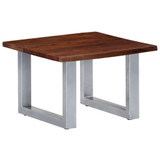 Stolić za kavu sa živim rubovima 60x60x40 cm masivno bagremovo drvo Stolić za kavu sa živim rubovima 60x60x40 cm masivno bagremovo drvo