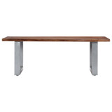 Stolić za kavu sa živim rubovima 115x60x40 cm masivno bagremovo drvo Stolić za kavu sa živim rubovima 115x60x40 cm masivno bagremovo drvo