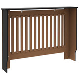 Pokrov za radijator crni 112 x 19 x 81 cm MDF