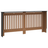 Pokrov za radijator crni 172 x 19 x 81 cm MDF