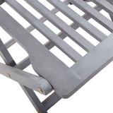 7-dijelni vrtni blagovaonski set masivno bagremovo drvo sivi