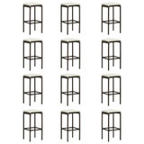 16-dijelni vrtni barski set od poliratana s jastucima smeđi 16-dijelni vrtni barski set od poliratana s jastucima smeđi