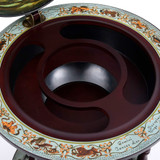 Barski stalak za vino u obliku globusa od drva eukaliptusa plavi