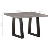 Stolić za kavu sa živim rubovima 60x60x40 cm od bagremovog drva Stolić za kavu sa živim rubovima 60x60x40 cm od bagremovog drva