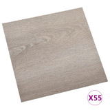 Samoljepljive podne obloge 55 kom PVC 5,11 m² smeđe-sive