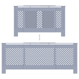 Pokrov za radijator MDF sivi 205 cm