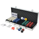 Set za Poker s 500 Žetona Aluminijum Set za Poker s 500 Žetona Aluminijum
