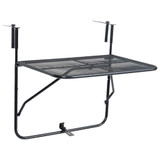 Balkonski stol crni 60 x 40 cm čelični
