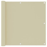 Balkonski zastor krem 90 x 300 cm od tkanine Oxford