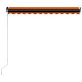 Tenda na ručno uvlačenje LED 350 x 250 cm narančasto-smeđa