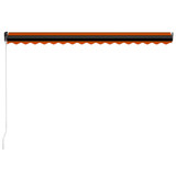 Tenda na ručno uvlačenje LED 450 x 300 cm narančasto-smeđa