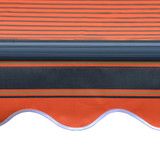 Tenda na ručno uvlačenje LED 450 x 300 cm narančasto-smeđa