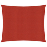 Jedro za zaštitu od sunca 160 g/m² crveno 3,6 x 3,6 m HDPE