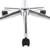 Okretna blagovaonska stolica savijeno drvo i umjetna koÅ¾a crna