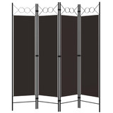 Sobna pregrada s 4 panela smeđa 160 x 180 cm Sobna pregrada s 4 panela smeđa 160 x 180 cm
