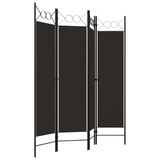 Sobna pregrada s 4 panela smeđa 160 x 180 cm Sobna pregrada s 4 panela smeđa 160 x 180 cm
