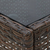 Vrtni stol smeđi 75 x 40 x 37 cm od poliratana