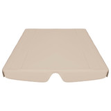 Zamjenski krov za vrtnu ljuljačku bež 150 / 130 x 70 / 105 cm