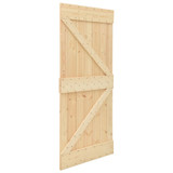Klizna vrata s priborom za montaÃ…Â¾u 90 x 210 cm masivna borovina
