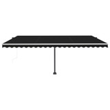 Automatska tenda sa senzorom za vjetar LED 500x300 cm antracit