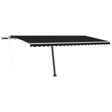 Automatska tenda sa senzorom za vjetar LED 500x300 cm antracit