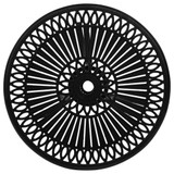 3-dijelni bistro set od lijevanog aluminija crni