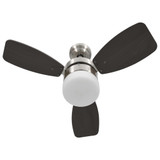 Stropni ventilator sa svjetlom i daljinskim 76 cm tamnosmeđi Stropni ventilator sa svjetlom i daljinskim 76 cm tamnosmeđi