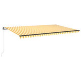 Tenda na ručno uvlačenje 500 x 300 cm žuto-bijela