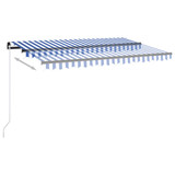 Tenda na ručno uvlačenje 400 x 350 cm plavo-bijela