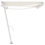 Automatska tenda sa senzorom za vjetar LED 500 x 350 cm krem