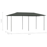 Sjenica 3 x 6 x 2,6 m antracit 160 g/m²