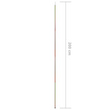 Šipke za jedro protiv sunca 2 kom 200 cm od pocinčanog čelika