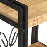 Police za knjige s 3 razine 60x30x80 cm od masivnog drva manga