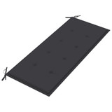 Klupa Batavia s antracit jastukom 120 cm od masivne tikovine Klupa Batavia s antracit jastukom 120 cm od masivne tikovine