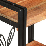 Police za knjige s 3 razine 60x30x80 cm masivno bagremovo drvo