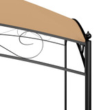 Sjenica 3 x 3 x 2,65 m smeđe-siva 180 g/m²