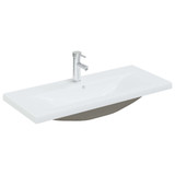 Ugradbeni umivaonik sa slavinom 91x39x18 cm keramički bijeli Ugradbeni umivaonik sa slavinom 91x39x18 cm keramički bijeli